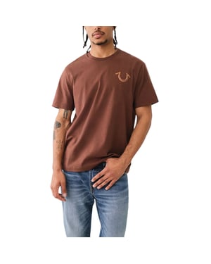 True Religion 108186 Mens T Shirts Relaxed Fit Short Sleeve Summer Cotton Tee