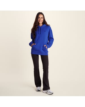 Meera Womens 100% Cotton Relaxed Fit Hoody - Cobalt Blue