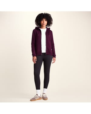 Mia Womens Supersoft Zip Hoody  - Burgundy
