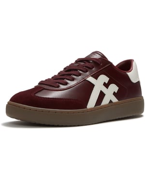 Fitflop The Dash T-Toe Leather Women's Dark Merlot/Urban White Trainers