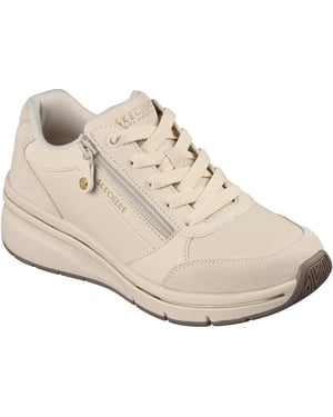 Skechers Billion Flex Luxe Up Läder Dam Sneakers