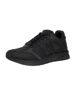 EA7 Mesh Logo-Sneakers, Zwart