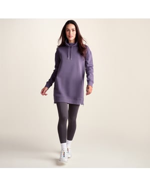 Drakeford Womens Supersoft Longline Sweat - Smokey Purple