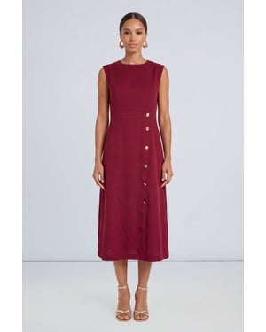 Petite Utility Style Midi Dress