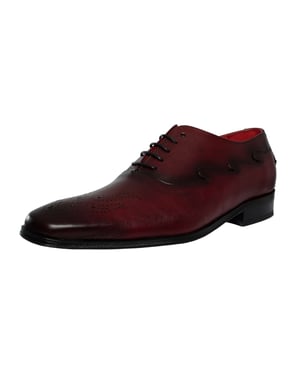 Jeffery West Leren Oxford Schoenen, Rood