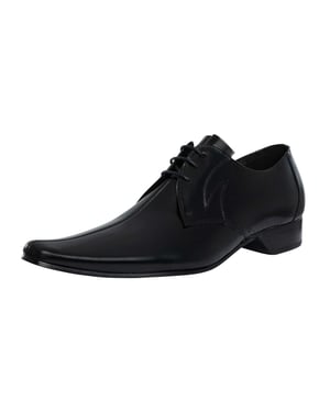 Jeffery West Derby Gepolijste Leren Schoenen, Zwart