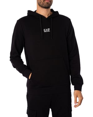 EA7 Jersey Trui Met Capuchon, Zwart