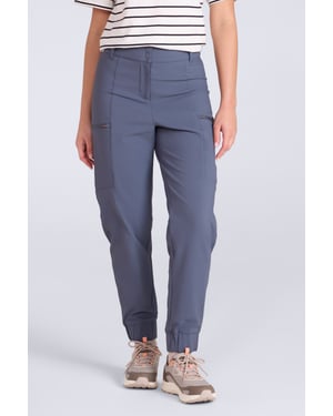 'Ridge' Women's Hiking Trousers Water Resistant UV 50+ Protection Barrel Leg Pants Navy