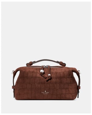 Billie Suede Croc Crossbody Bag