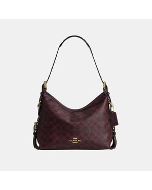 Laurel Shoulder Bag With Buckles In Signature Canvas