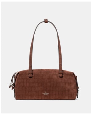 Billie Suede Croc Shoulder Bag