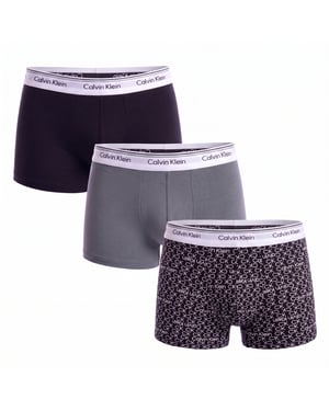 3 Pack Men's Cotton Stretch Boxer Trunks Balance NP2817A