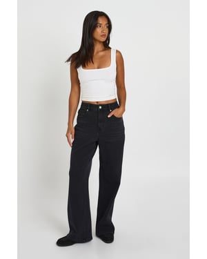 The Petite High Waist Straight Leg Jean