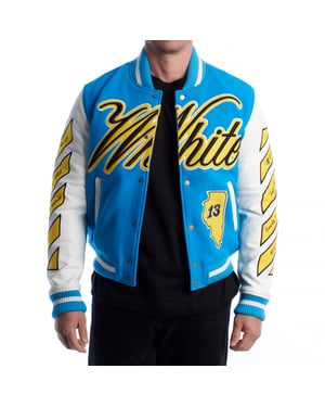 Men's Leather Bomber Jacket OMJA059S23LEA0014318