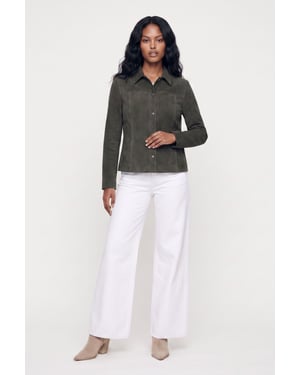 Ashley Leather Jacket Olive