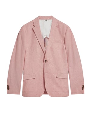 Ted Baker Kenleyj Stretch Pink Linen Blazer Jacket