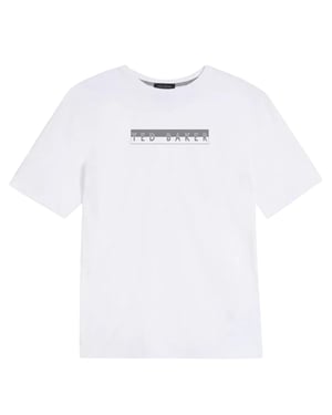 Ted Baker Albar Graphic Box Logo White T-shirt