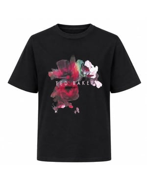 Ted Baker Phina Floral Bloom Black T-shirt