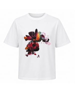 Ted Baker Phina Floral Bloom White T Shirt