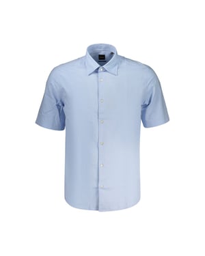 Hugo Boss Azzurro Cotton Men Shirt