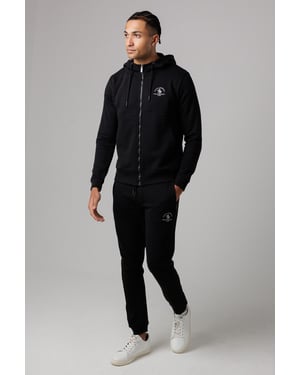 Black 2 Pack Cotton Rich Zip Hoodie & Joggers