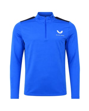 Castore Active Mesh Mens Blue Top