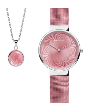 Bering Time 19031-989-GWP Ladies Classic Watch and Necklace Gift Set
