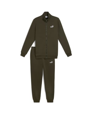 Men's Puma Piping Tracksuit in Dark Olive