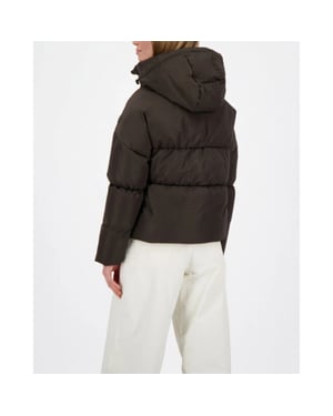 Airforce Maya puffer jacket dark coffee