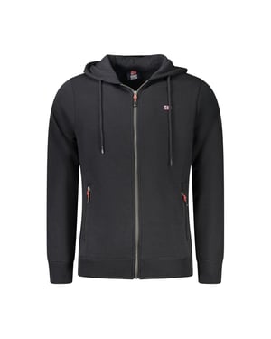 Norway 1963 Black Cotton Men's Hooded Sweatshirt