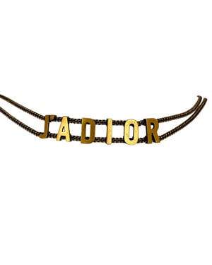 Dior J'Adior choker ketting in goudkleurig metaal