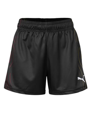 Women's Puma Dhb Performance Gym Shorts in Black-Red