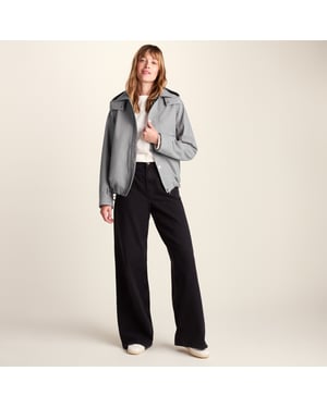 Robyn Womens Waterproof Short Trench Coat - Mid Grey Melange