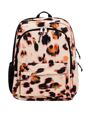Hype Leopard Blur Beige Backpack