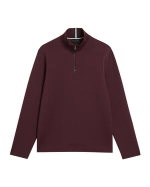 Ted Baker Actos Branded Mason-tröja Med Halv Dragkedja