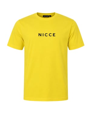 Nicce Centre Logo Mens Yellow T-Shirt