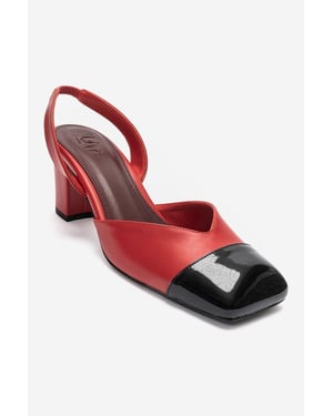 Maruelle Klacksandal med Blockklack och Slingback