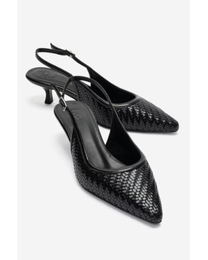 Fendrix Kitten Heel Slingback Pump