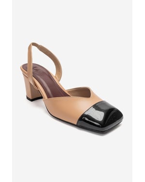 Maruelle Klacksandal med Blockklack och Slingback