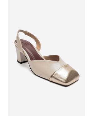 Maruelle Klacksandal med Blockklack och Slingback