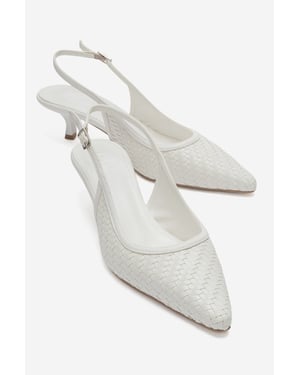 Fendrix Kitten Heel Slingback Pump