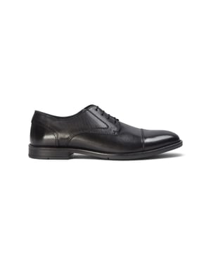 Paul Andrew herenschoenen, zwarte, gepolijste leren formele derby's - Regent