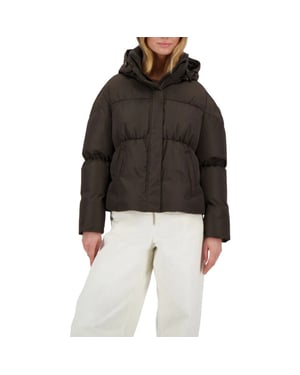 Airforce Maya puffer jacket dark coffee