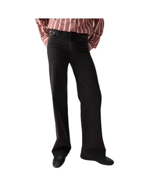 Lois Palazzo black aged edge