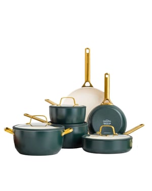 Greenpan Padova pannenset 6-delig pine green