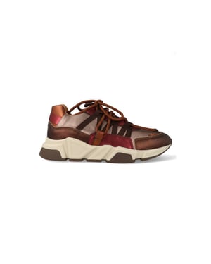 DWRS Label Sneakers los angeles donker / bordeaux rood