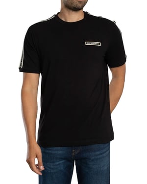 EA7 Box Logo T-Shirt, Zwart