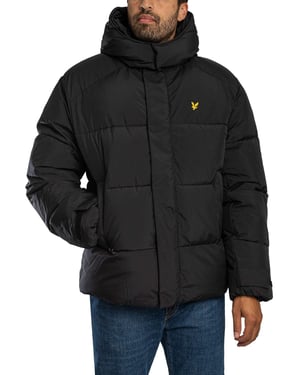 Lyle & Scott Gewatteerd Jack Met Capuchon, Zwart