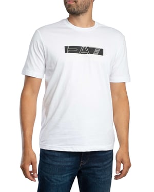 EA7 Merk Grafisch T-Shirt, Wit