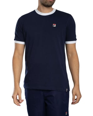 Fila Marconi Essential Ringer T-Shirt, Blauw